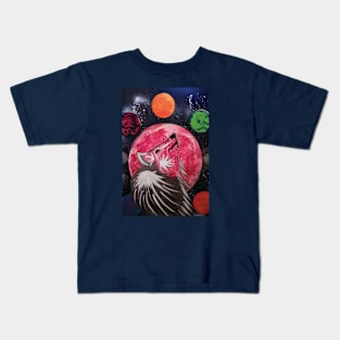 Wolf Painting Kids T-Shirt